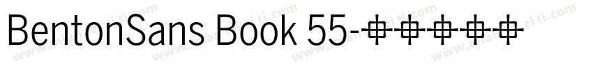 BentonSans Book 55字体转换